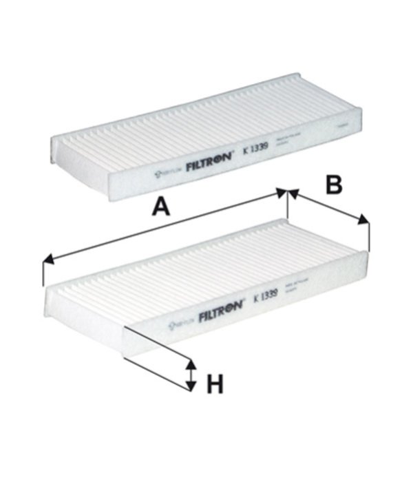 1339-2X K FILTR PYгKOWY CITROEN C-ELYSEE 13-, PEUGEOT 301 13- FILTRON K1339-2X