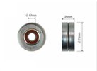 caffaro-6000 70х17х26  Ролік до натяжного механізму