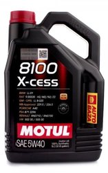 Олива 5W40 X-cess 8100 (5L) (VW 502 00/505 00/MB 229.5/RN0710-0700/B71 2296) (102870)