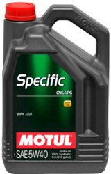 Моторне мастило Specific CNG/LPG 5W40 5L	