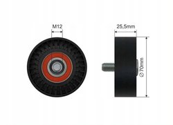 70x12x25.5  Ролик