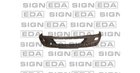 signeda-pbz04053bai Бампер пер.с отв.под тум.