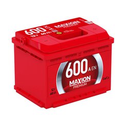 Автомобільний акумулятор MAXION Premium 60 Аh 600A R+ (правий +)